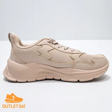 کفش لایف استایل زنانه 361 درجه کرم قهوه ای
